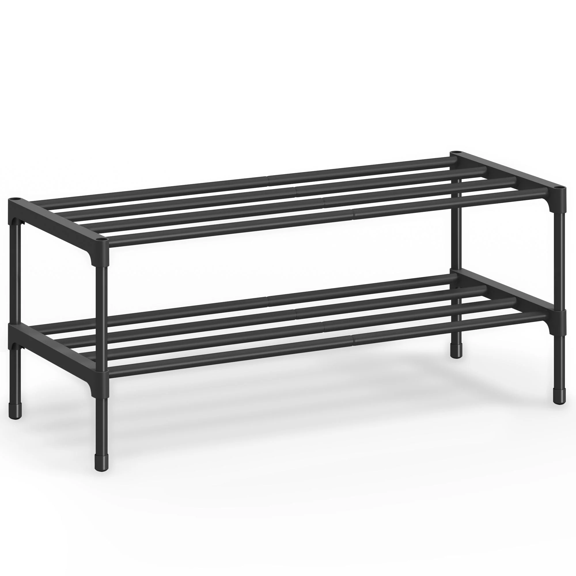 Shoe Rack for Closet, Compact Metal Shoe Organizer Shelf for Entryway - Image 4