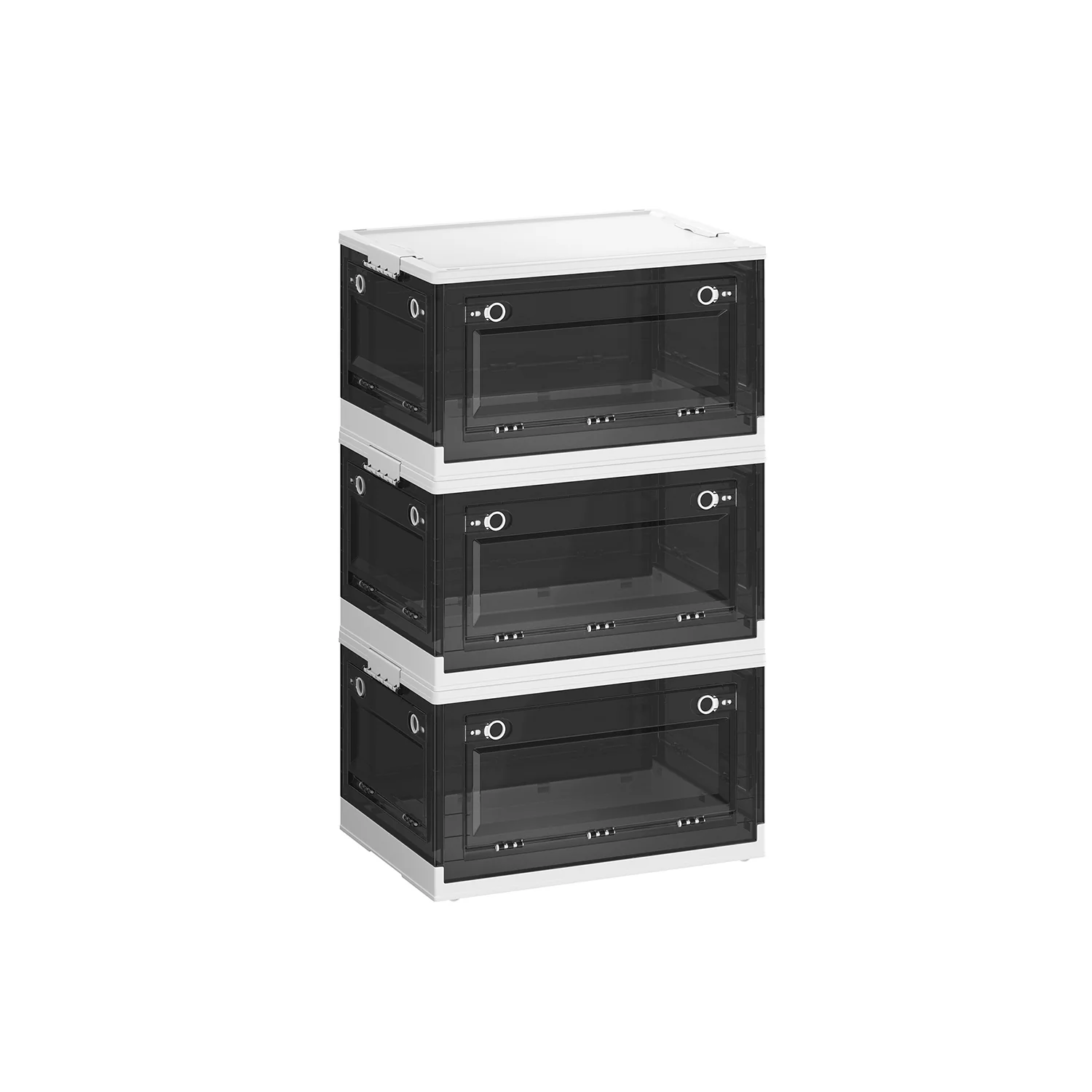 Stackable Storage Bins with Lids and Wheels