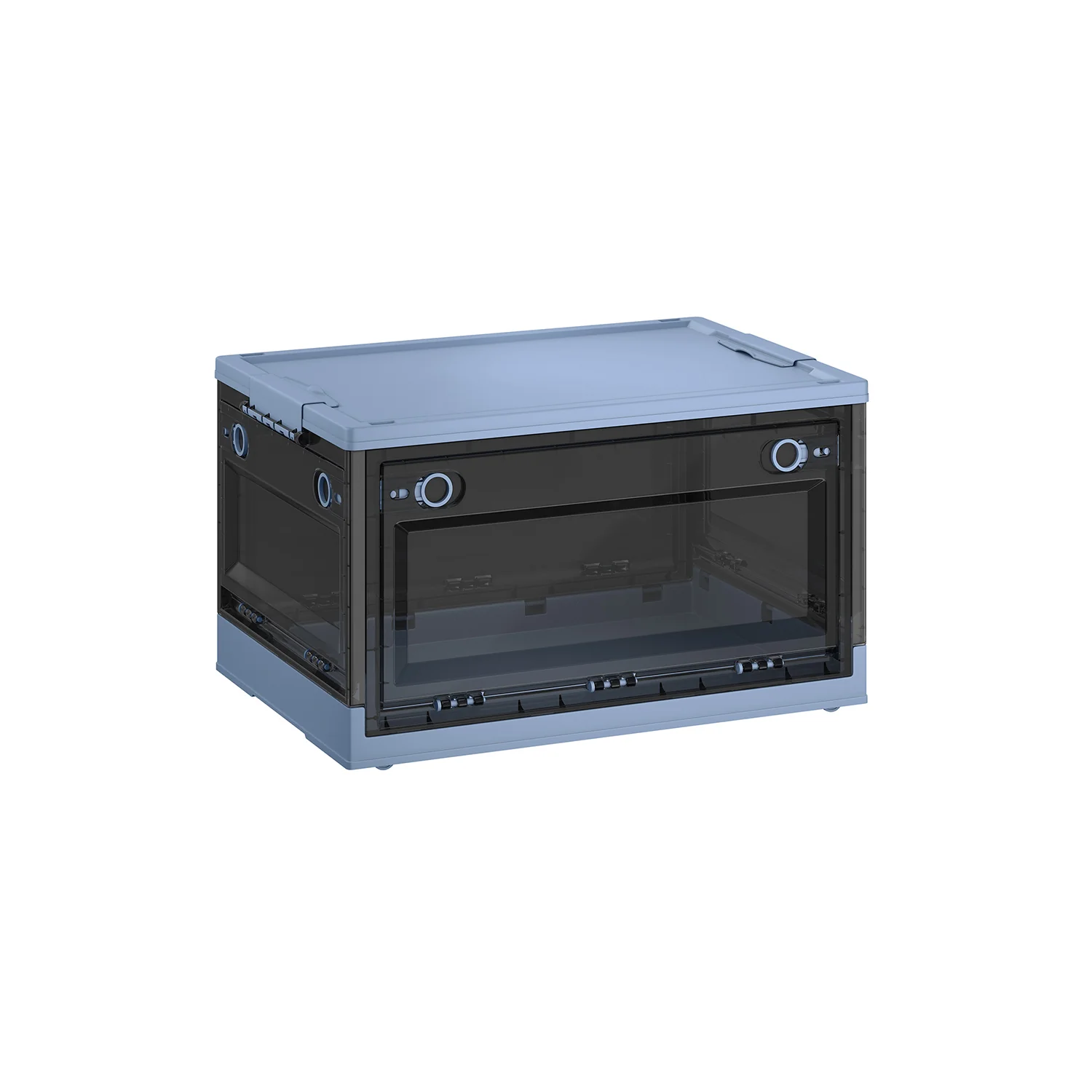 Stackable Storage Bins with Lids and Wheels - Image 2