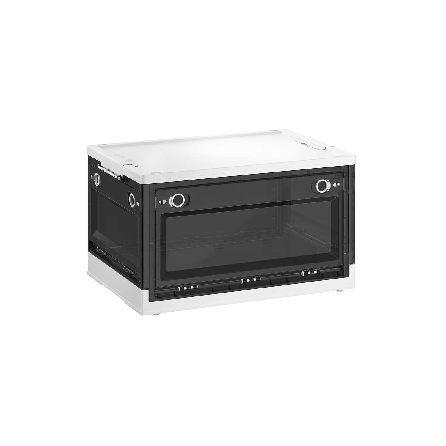 Stackable Storage Bins with Lids and Wheels - Image 4