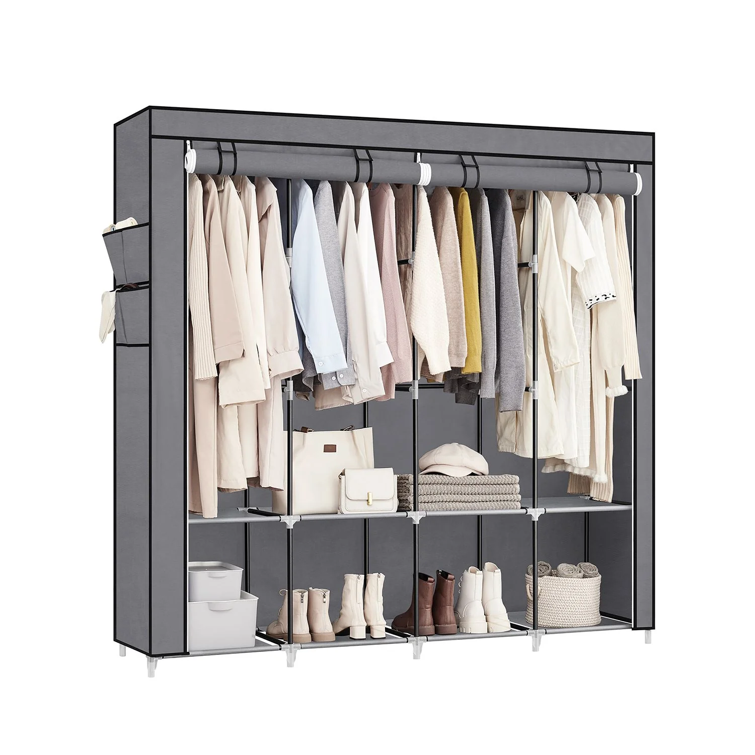 Portable Closet with 3 Shelves - Image 3