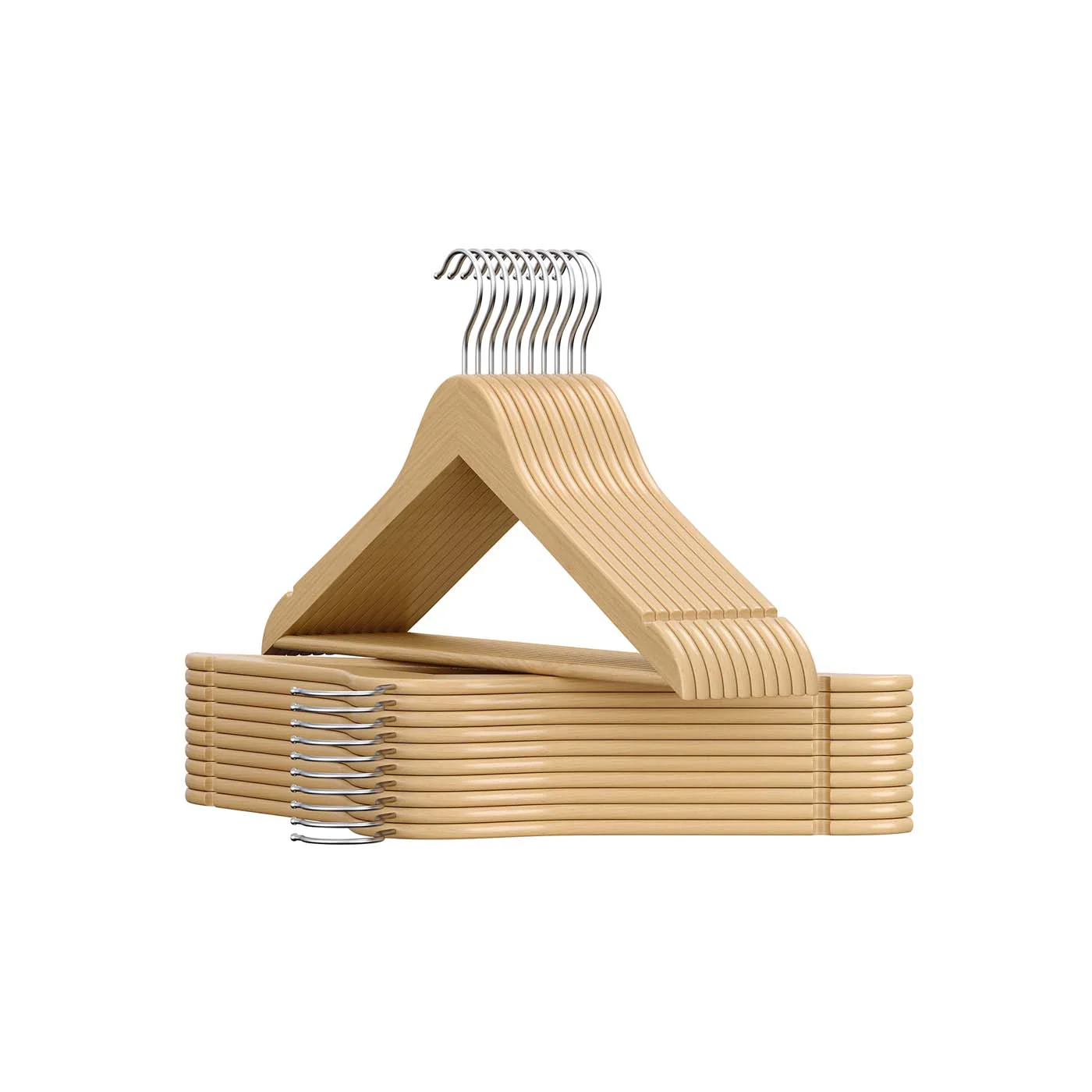 Wooden Hangers with 360° Swivel Hooks - Image 4