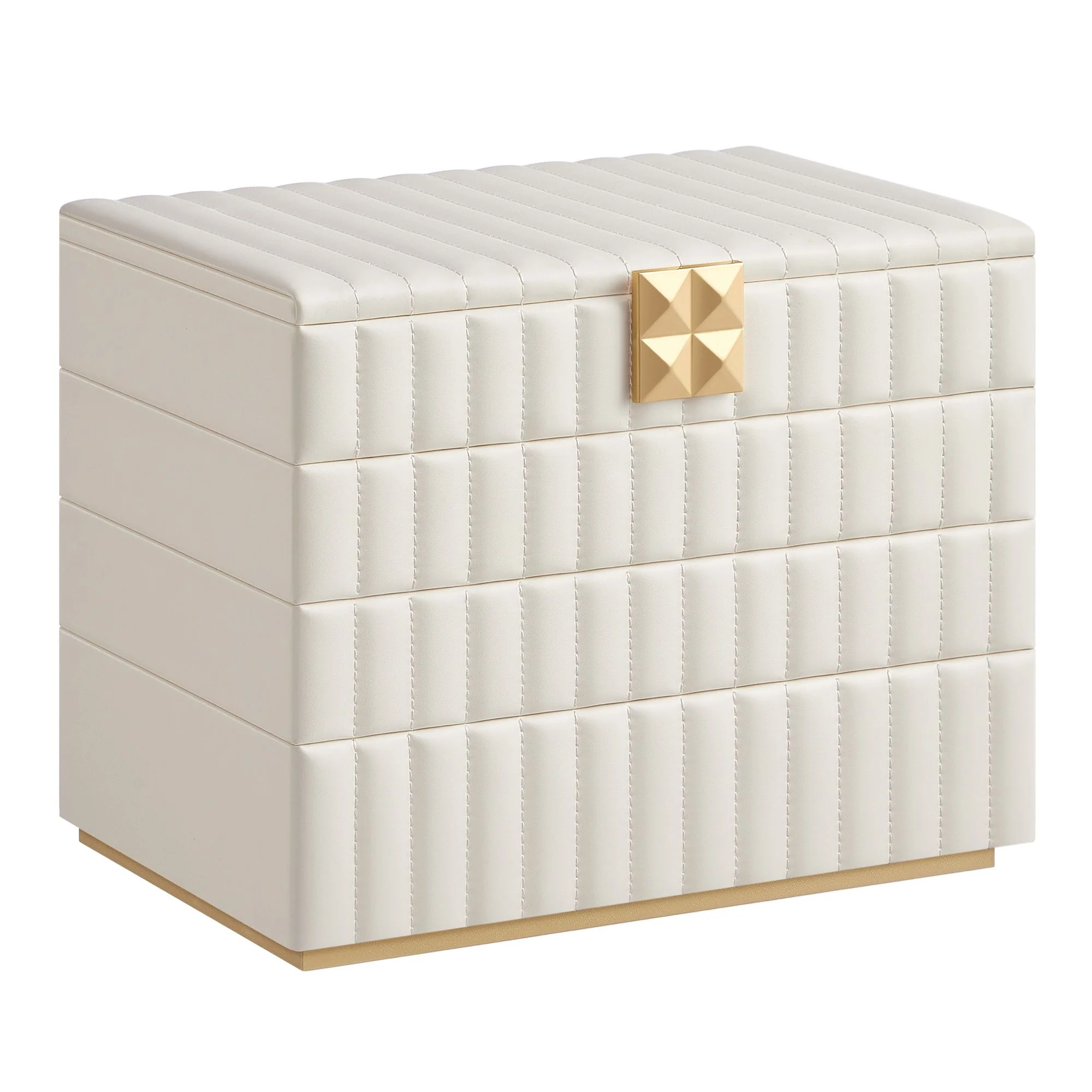 ANAH Collection - Stackable Jewelry Box with Mirror