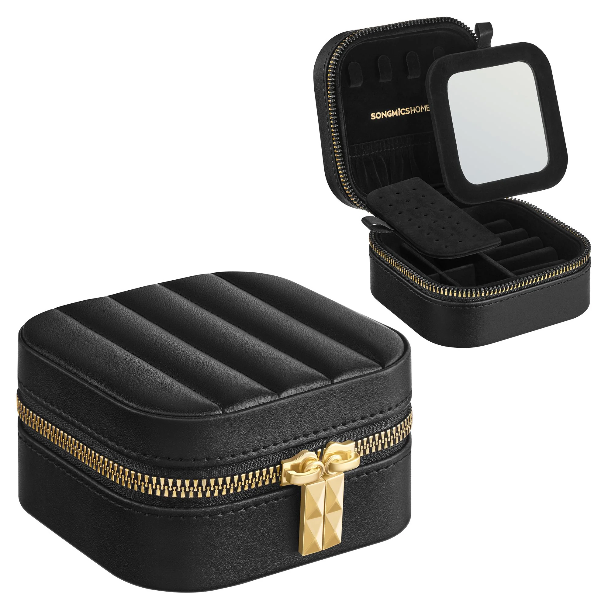 ANAH Collection - Travel Jewelry Box with Mirror - Image 2
