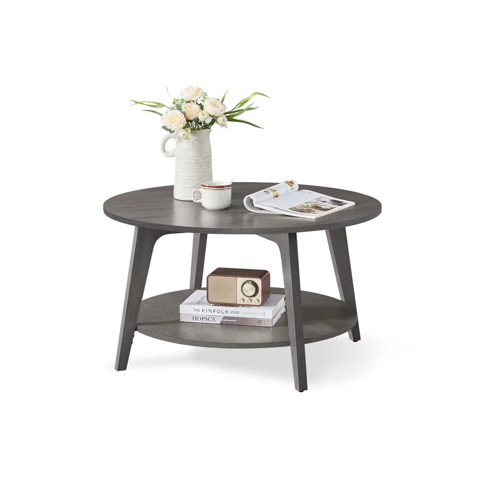Maezo Collection - 2 Tier Round Coffee Table - Image 4