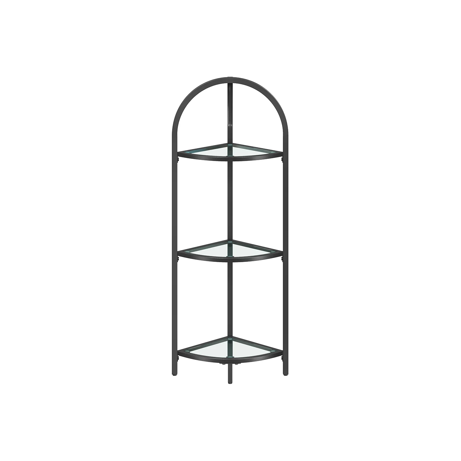Baris Collection - 5 Tier Corner Bookshelf - Image 3