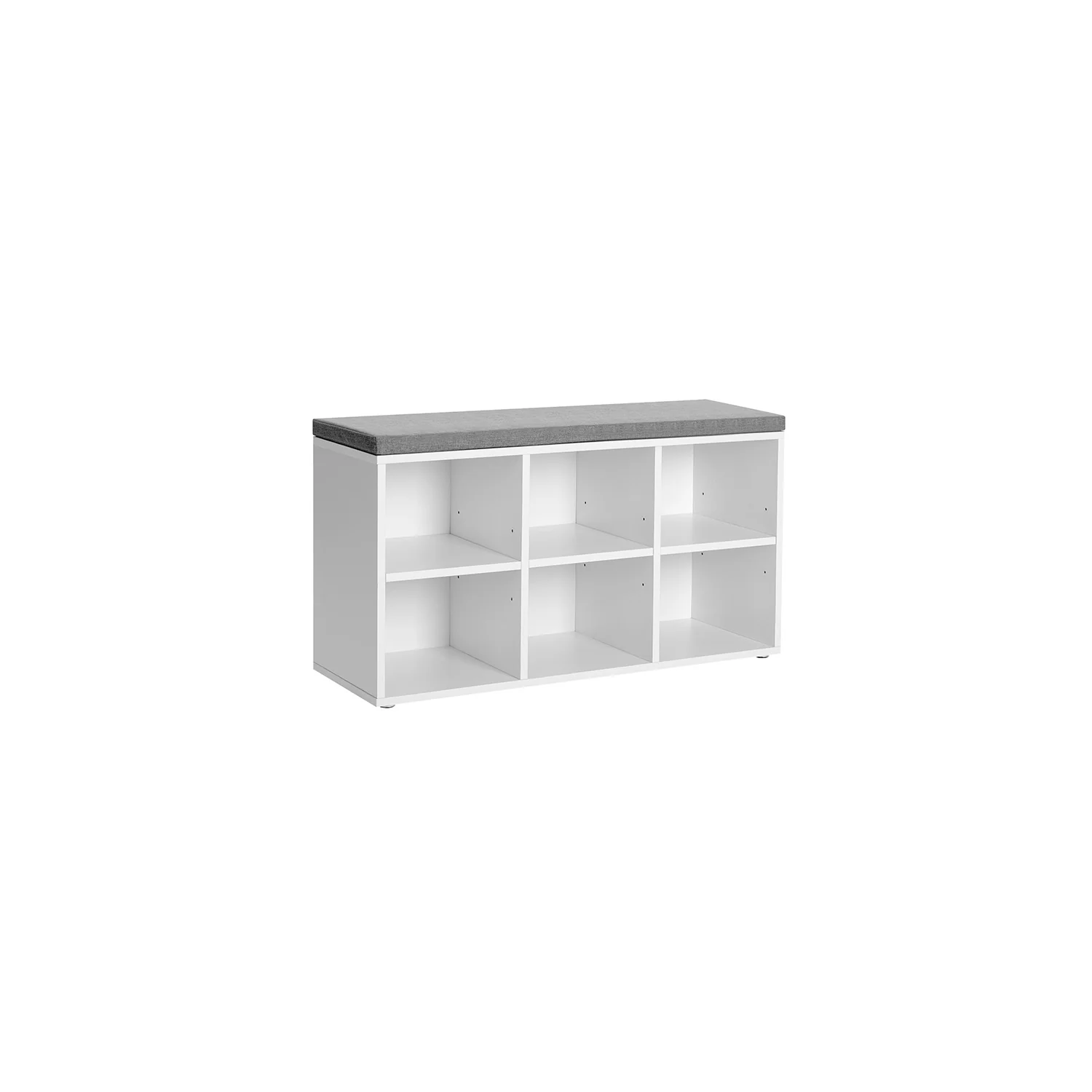 6 Compartments Shoe Bench