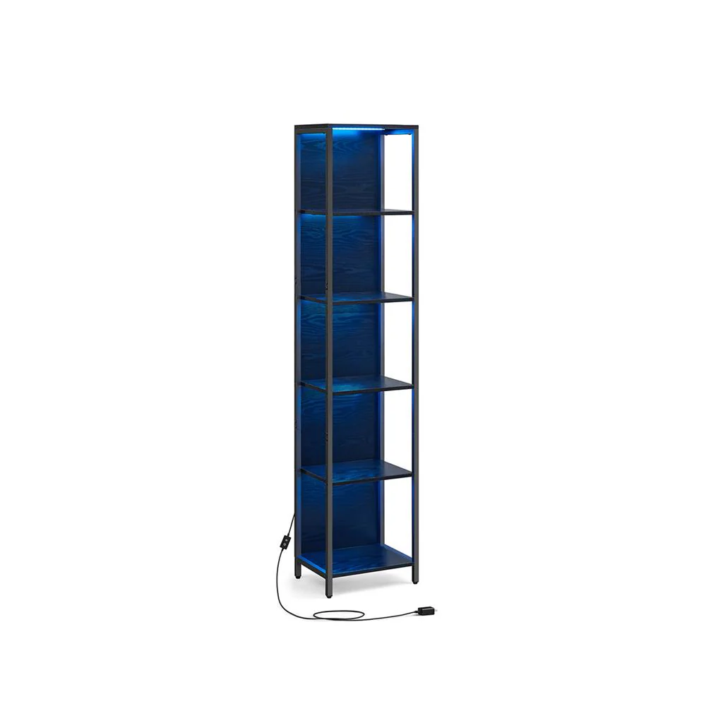 6-Tier LED Bookshelf
