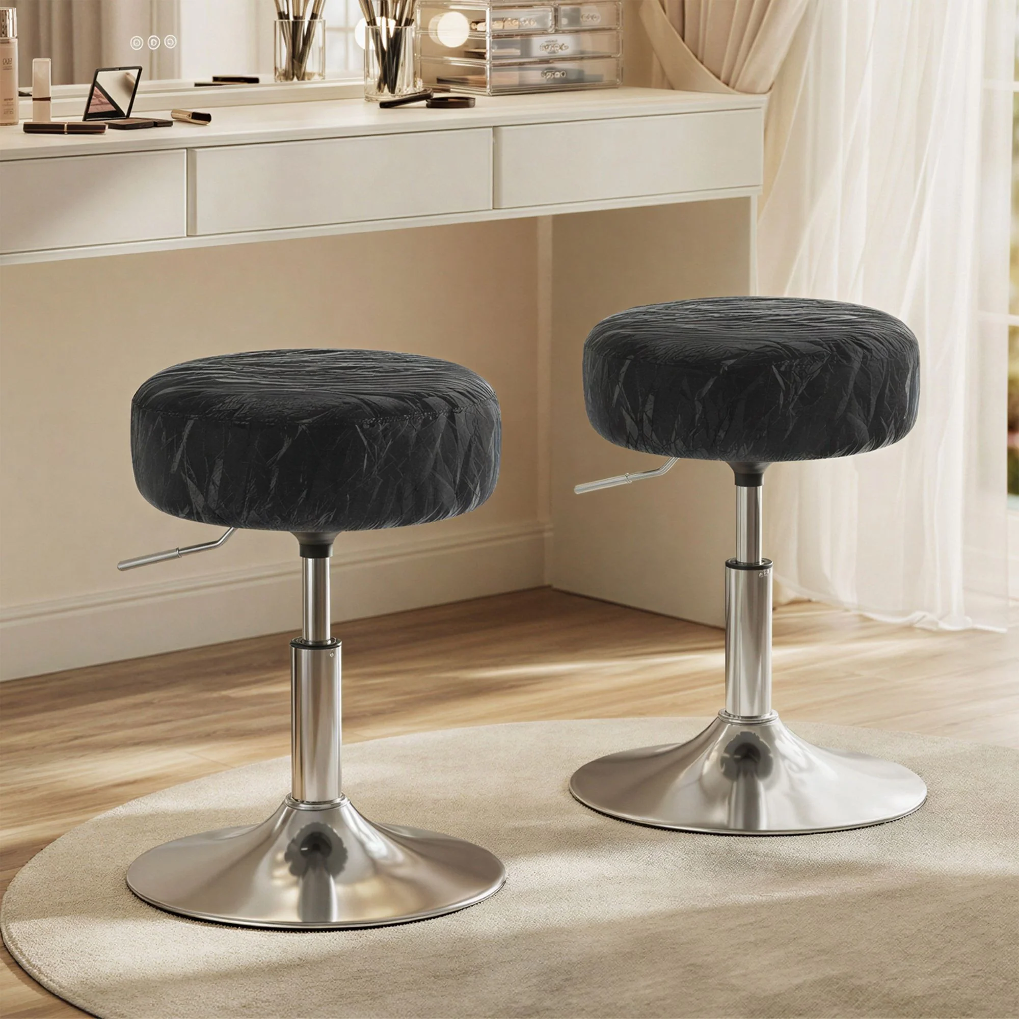 Adjustable Vanity Stool, Makeup Vanity Chair - Image 6