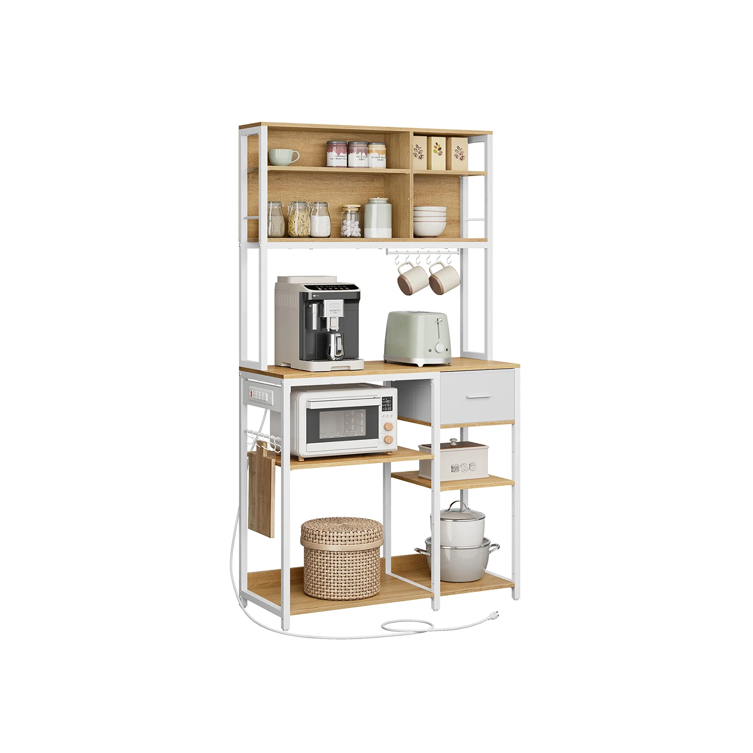 Bakers Rack with Charging Station - Image 4