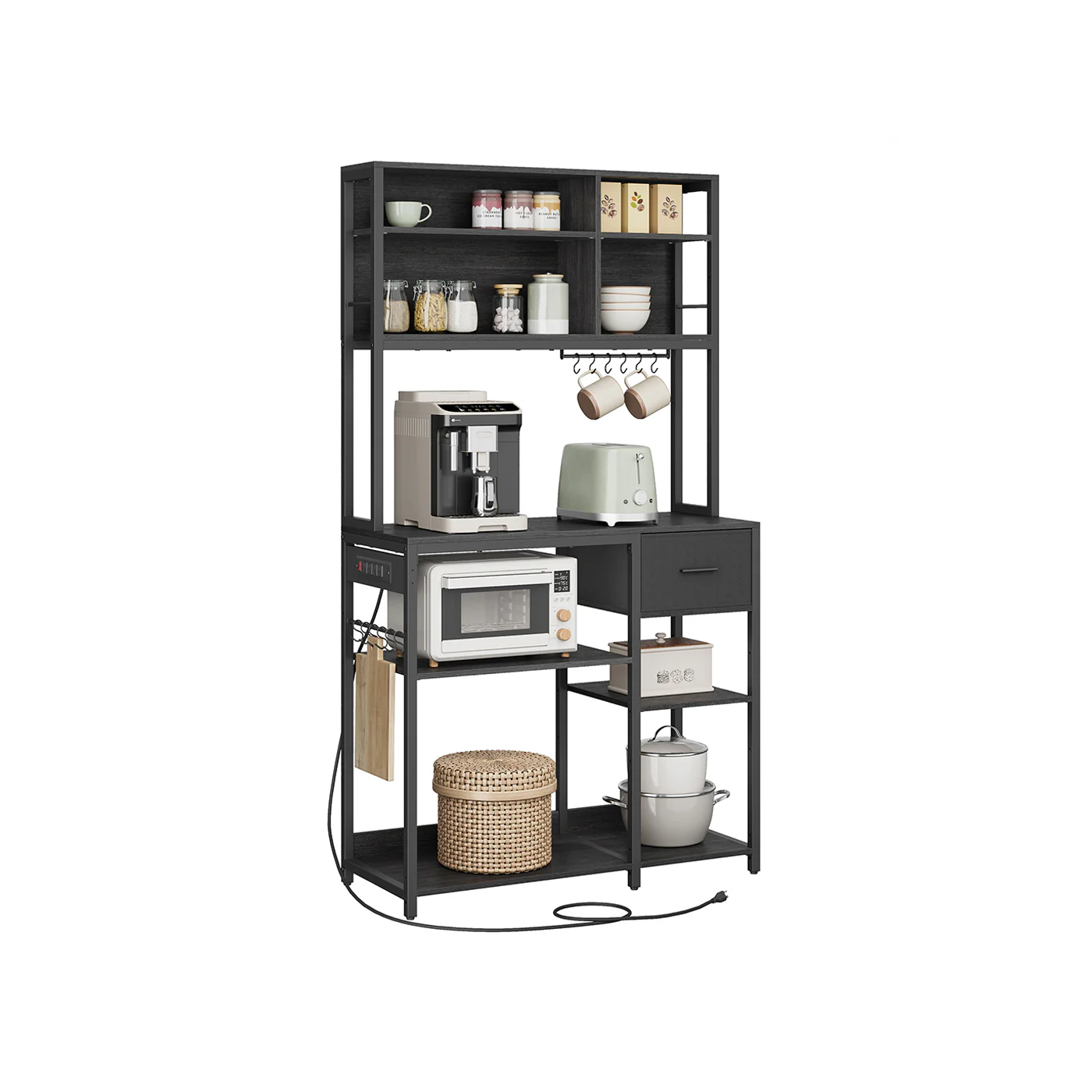 Bakers Rack with Charging Station - Image 5