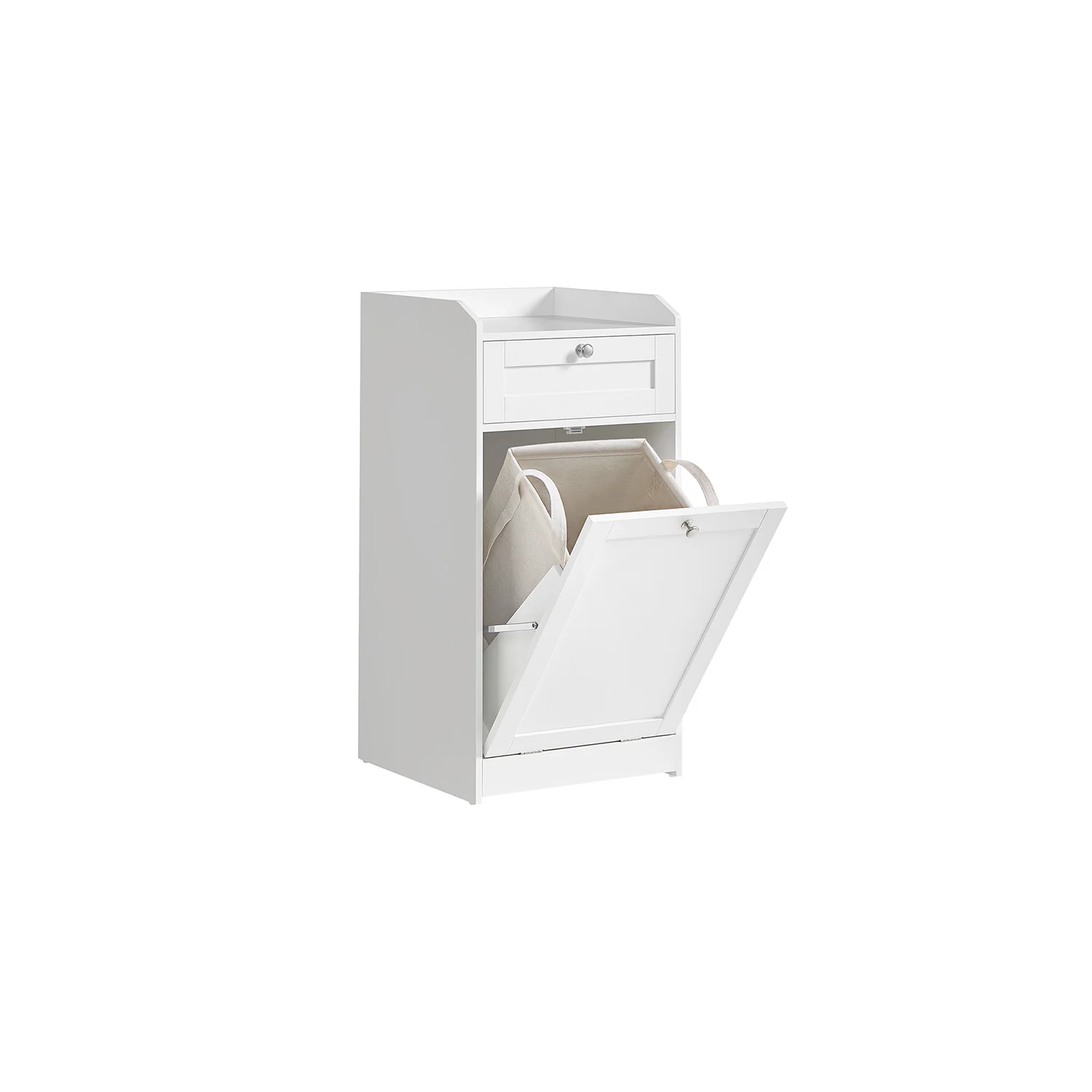 Bathroom Laundry Cabinet with Basket - Image 2