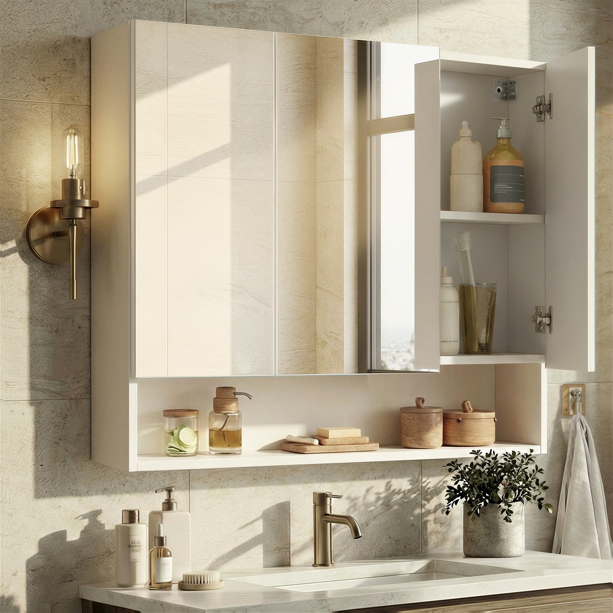 Kailyn Collection - Bathroom Mirror with Storage