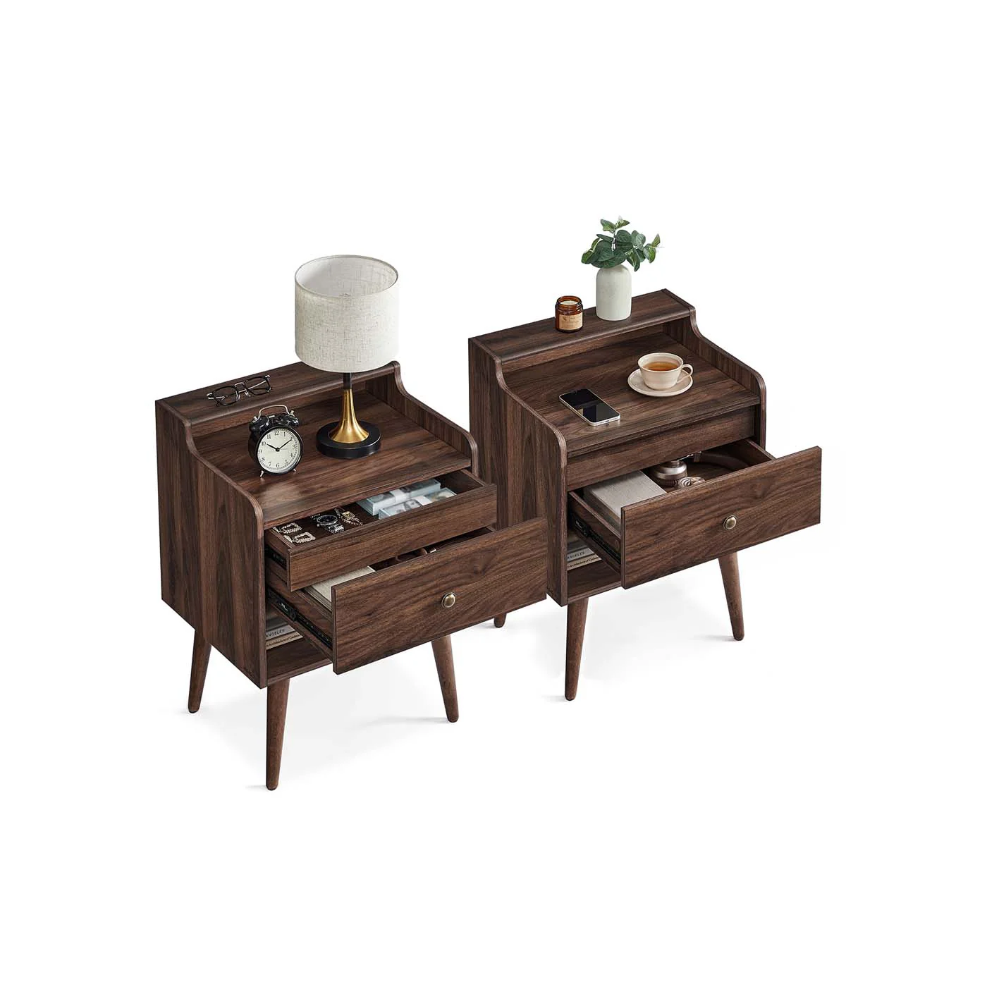 Bedside Tables with Hidden Drawers - Image 2