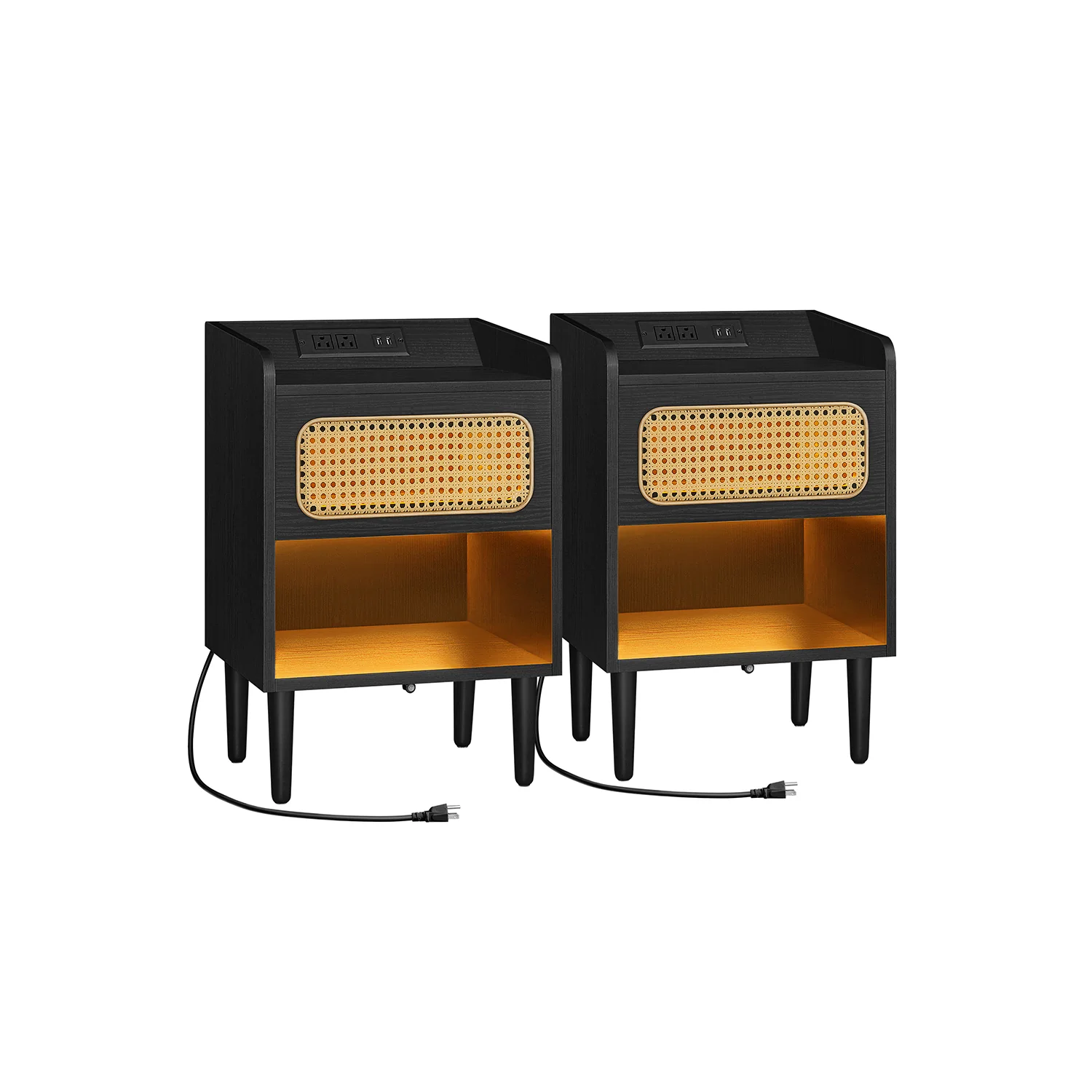 BOHOVEN Collection - Nightstand with Charging Station - Image 3