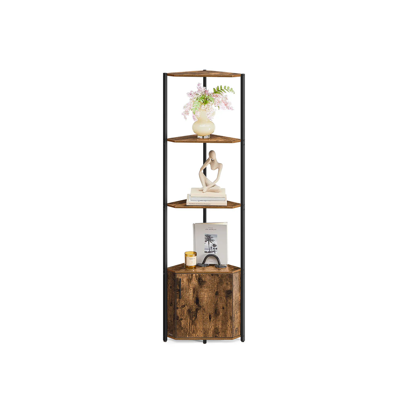 Corner Shelf with Storage - Image 2