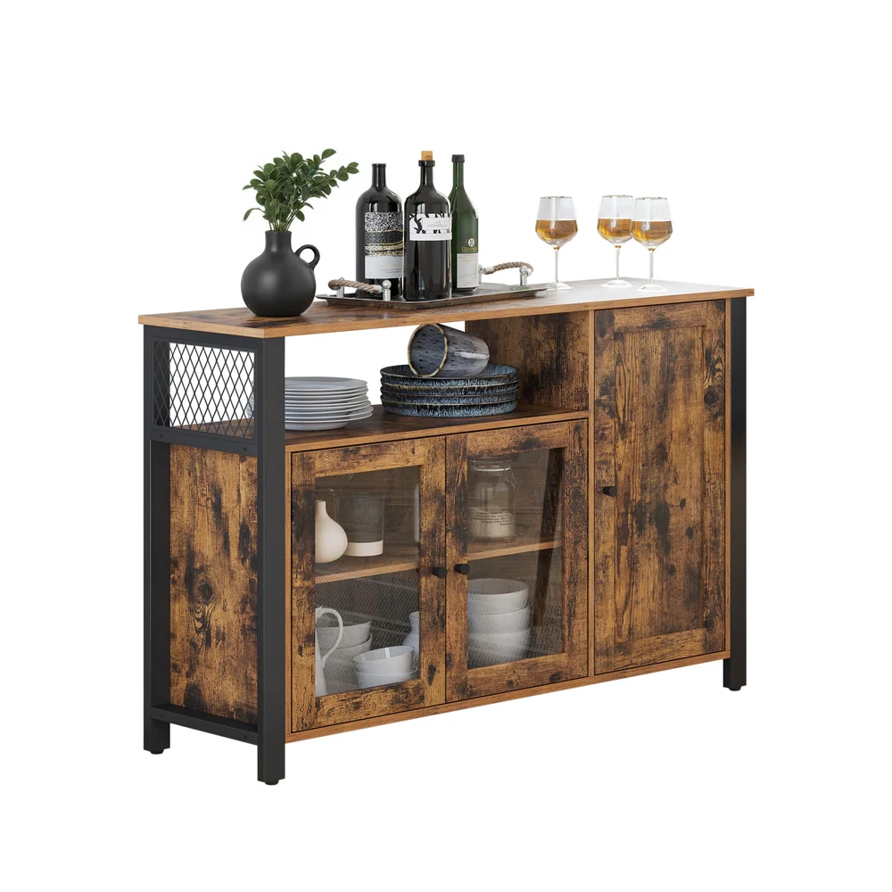 Daxton Collection - Buffet Cabinet with Transparent Doors