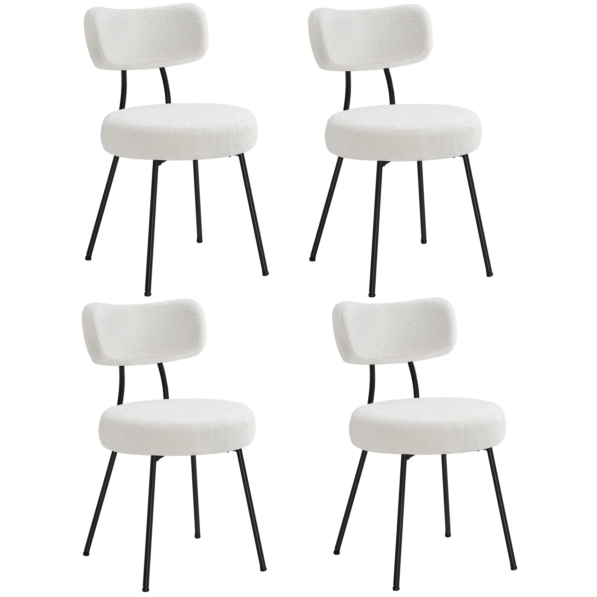Dining Chairs Set of 4, Modern Upholstered Dining Room Chairs