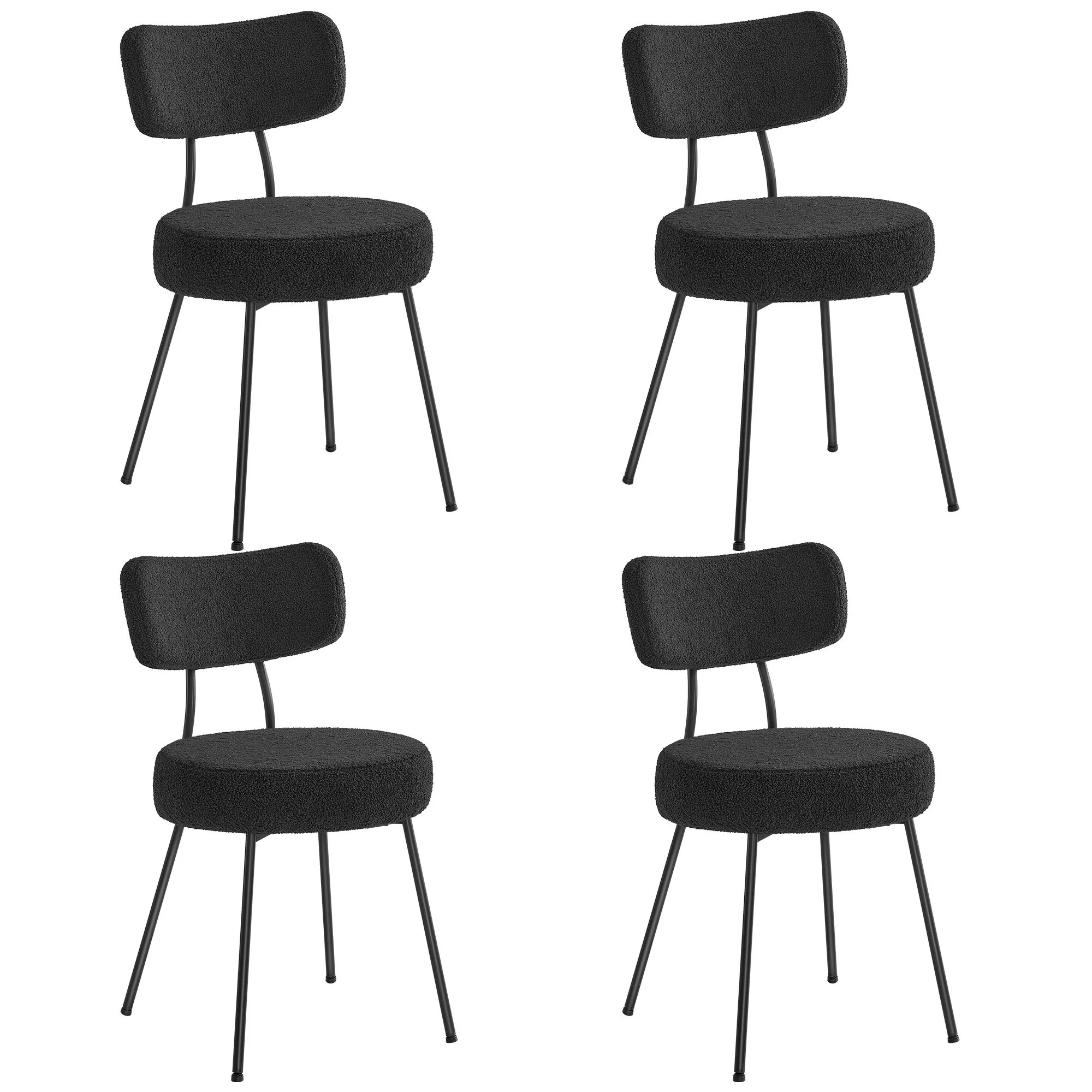 Dining Chairs Set of 4, Modern Upholstered Dining Room Chairs - Image 2