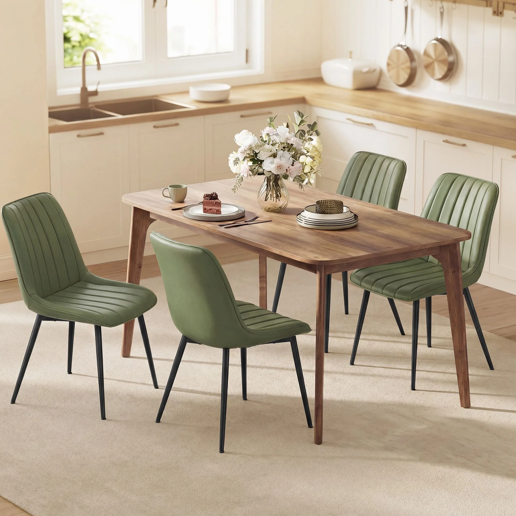 Dining Chairs, Upholstered Kitchen Chairs - Image 7