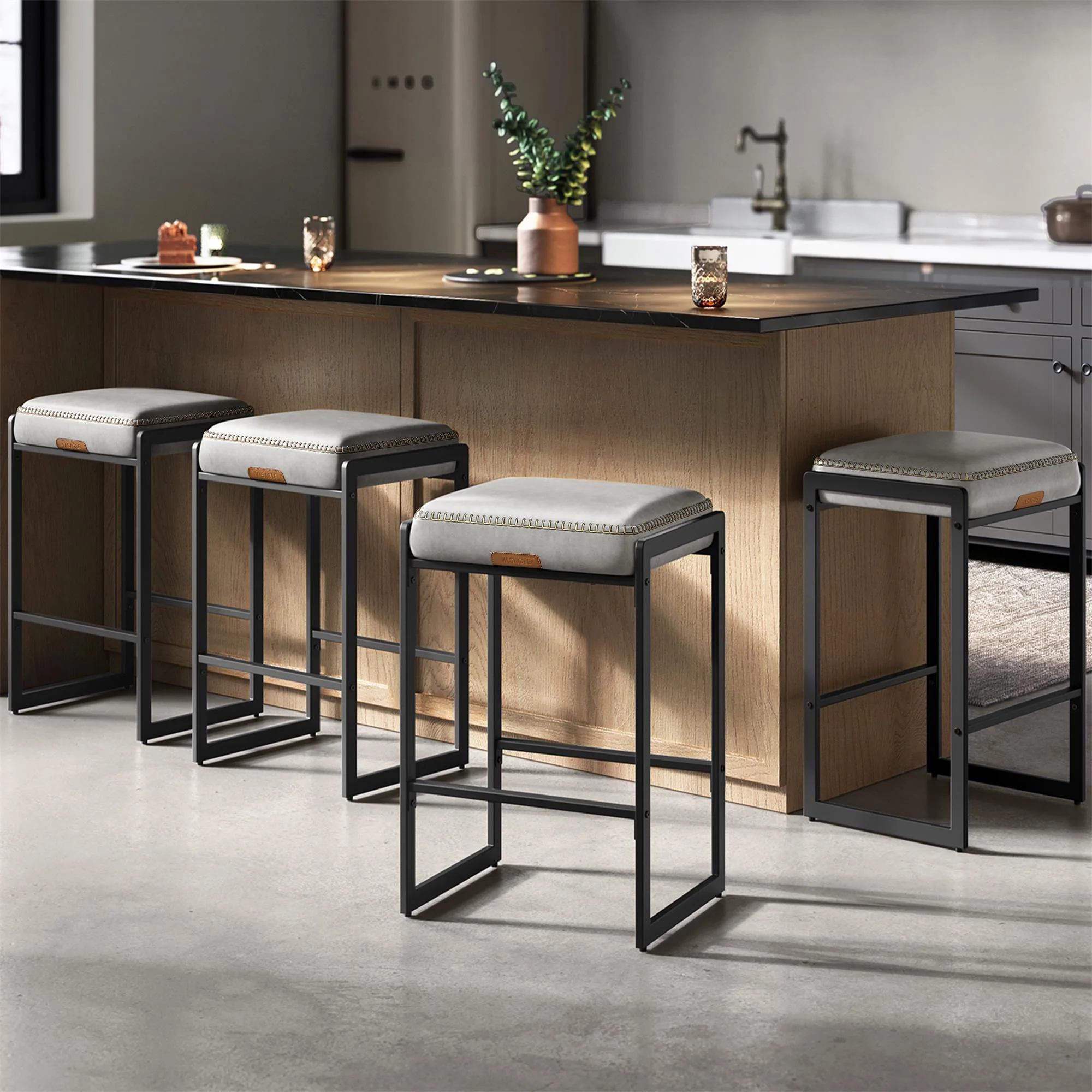 EKHO Collection Bar Stools Set of 4 - Image 2
