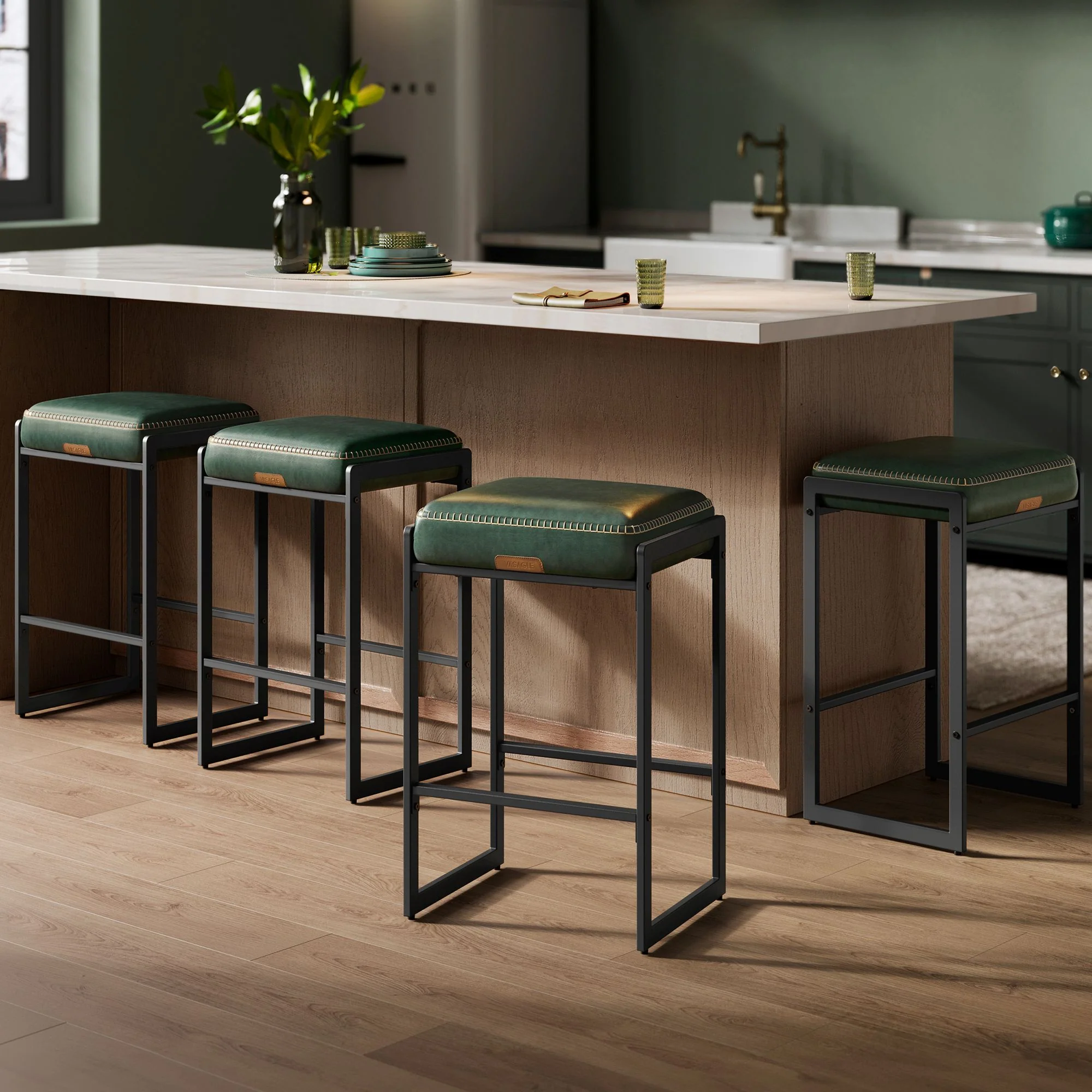 EKHO Collection Bar Stools Set of 4 - Image 3