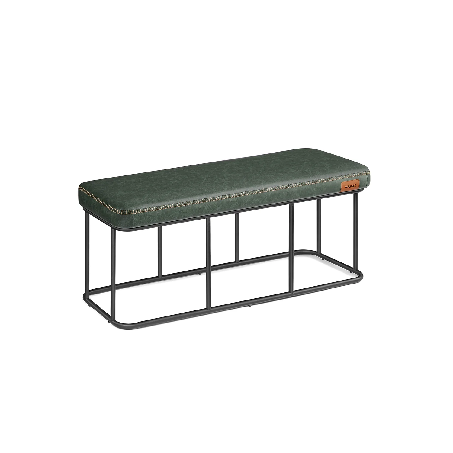 EKHO Collection - Ottoman Bench, Synthetic Leather - Image 2