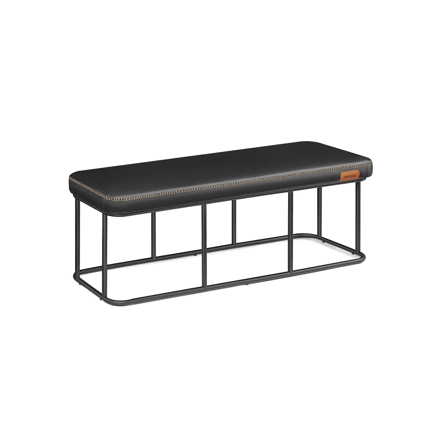 EKHO Collection - Ottoman Bench, Synthetic Leather - Image 3