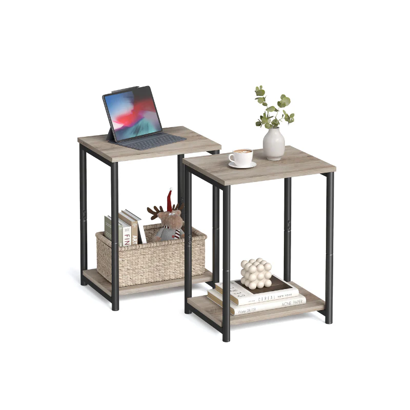 Side Table with Open Storage