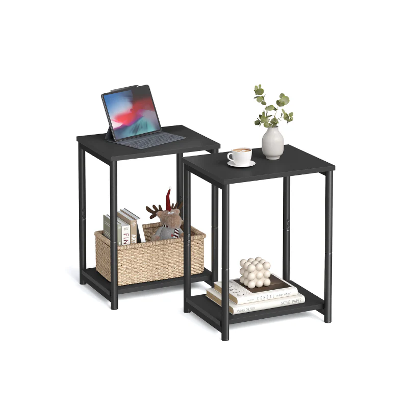 Side Table with Open Storage - Image 2