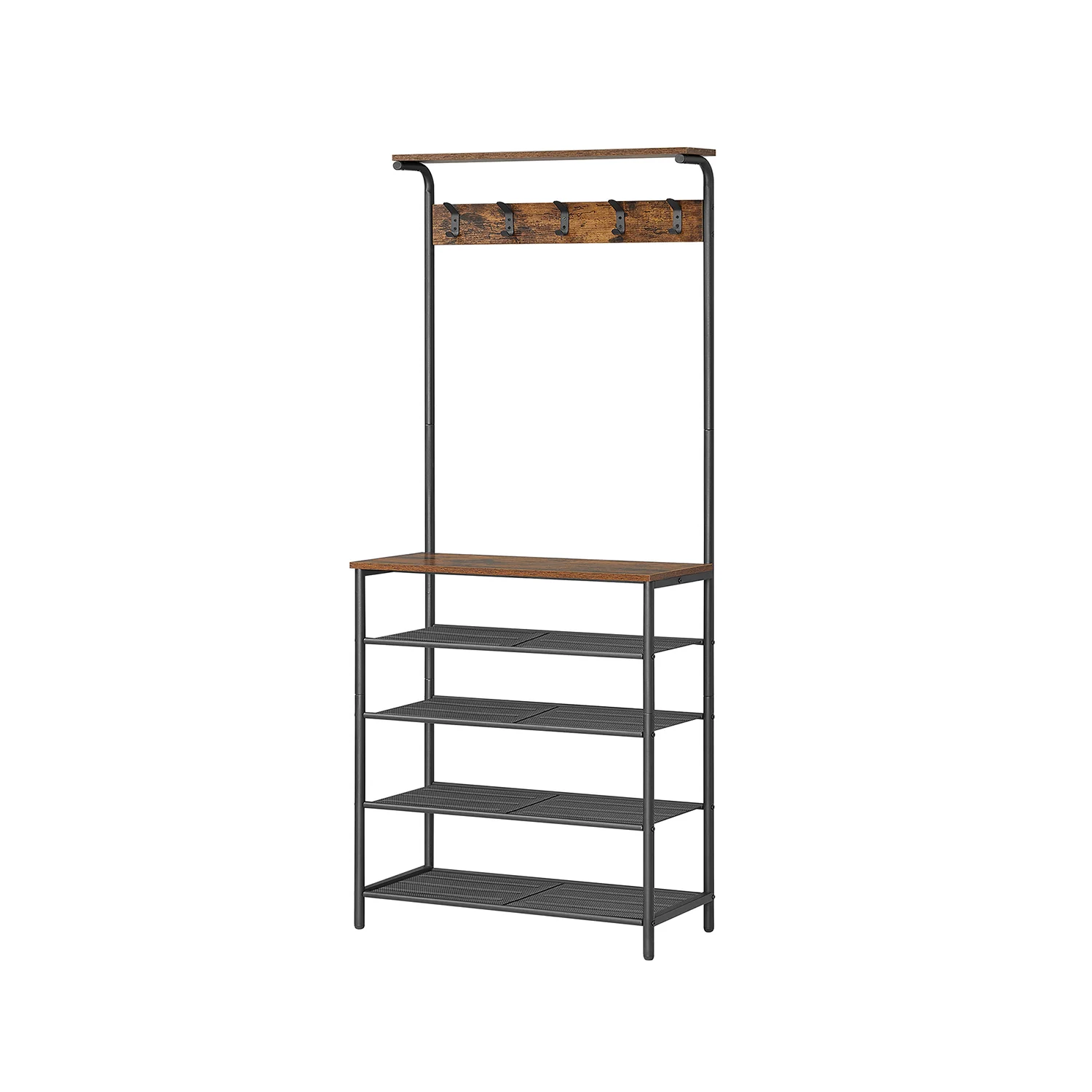 Hall Tree with Shoe Bench