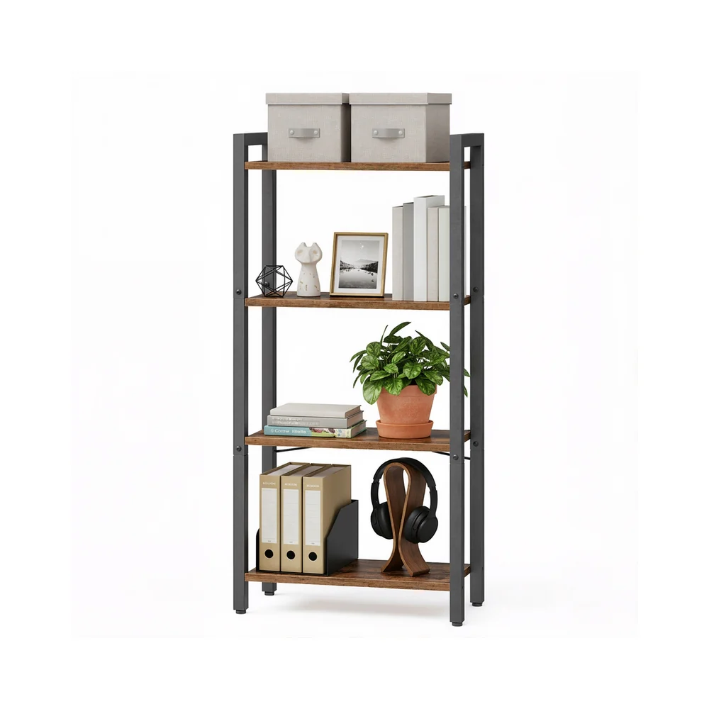 Narrow Bookcase with Steel Frame - Image 4