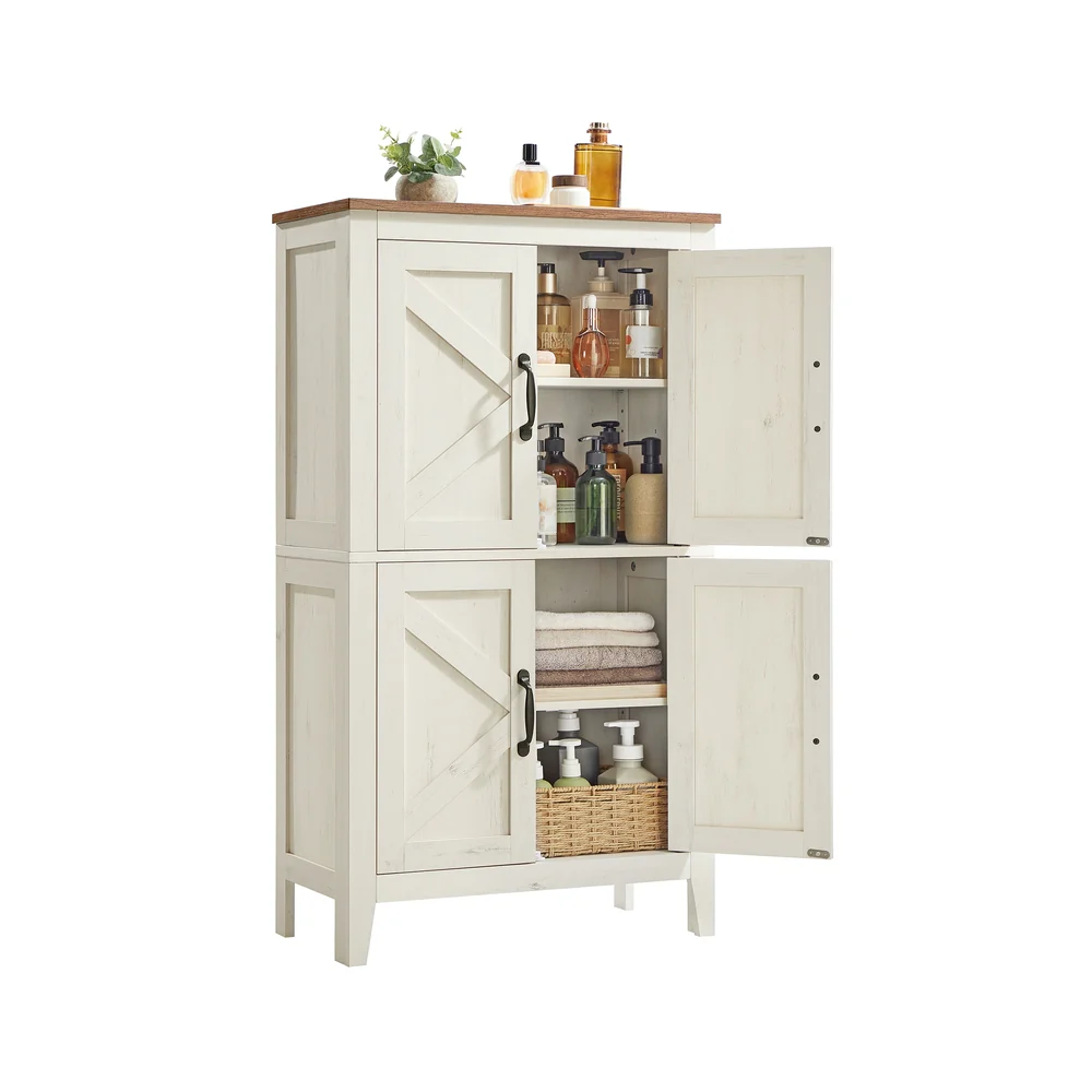Liry Collection - Farmhouse Storage Cabinet with Barn Doors