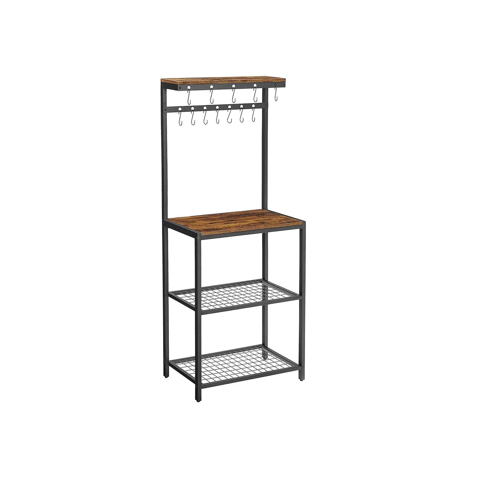 Microwave Oven Stand with Storage Shelves