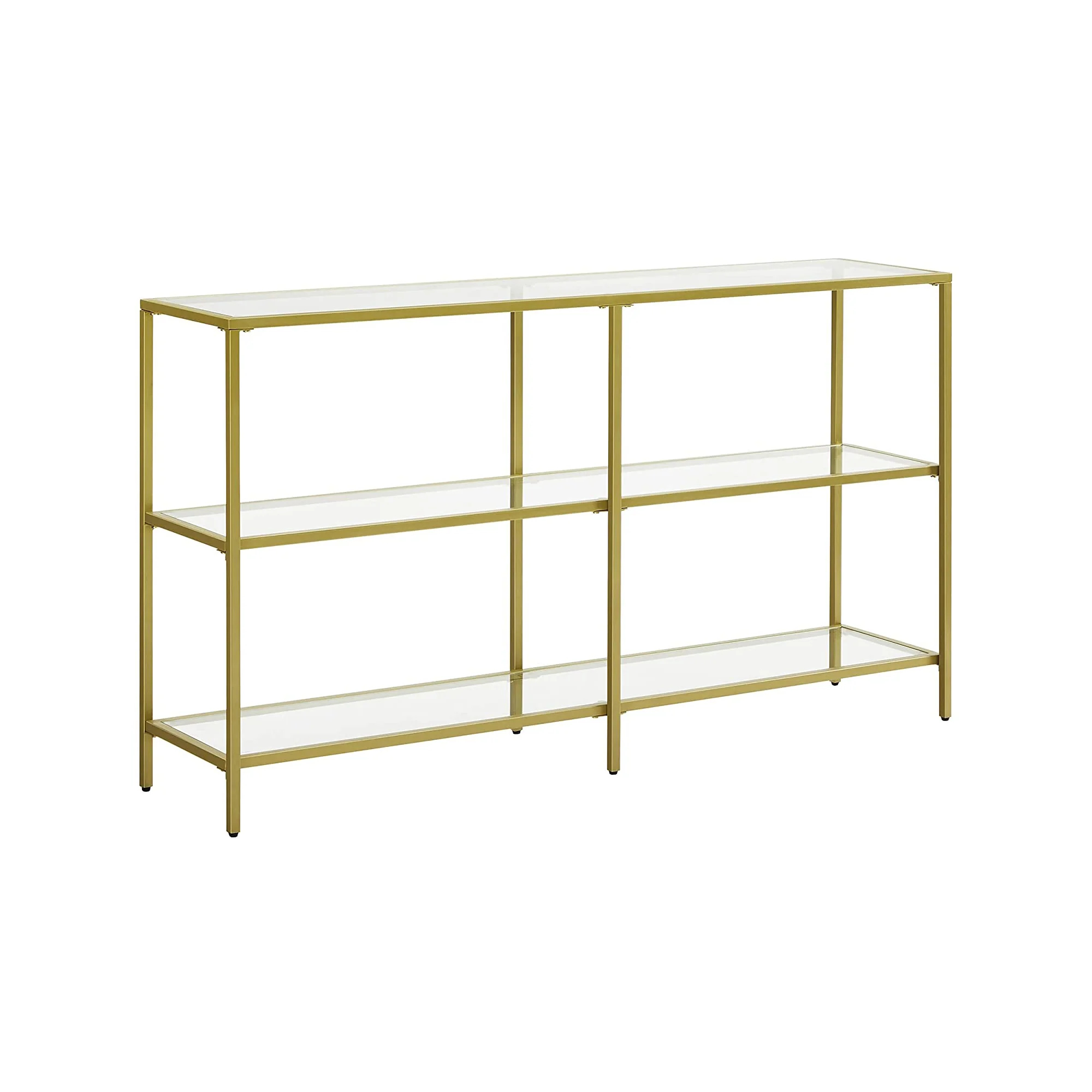 Modern Design Golden Glass Console Sofa Table - Image 4