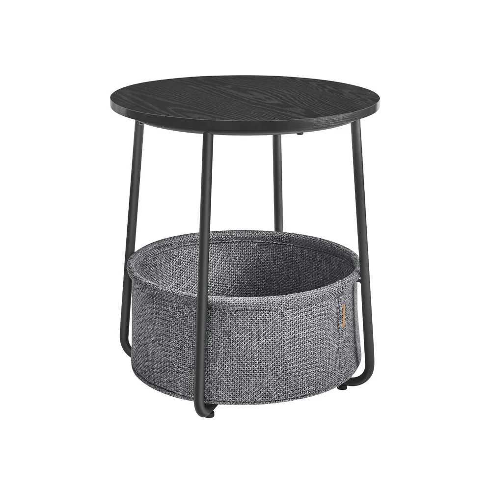 Lilea Collection - Modern Nightstand with Fabric Basket - Image 4