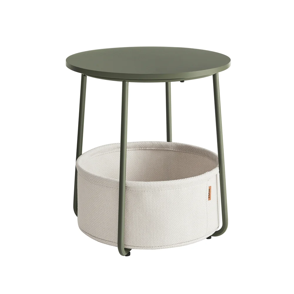 Lilea Collection - Modern Nightstand with Fabric Basket - Image 6
