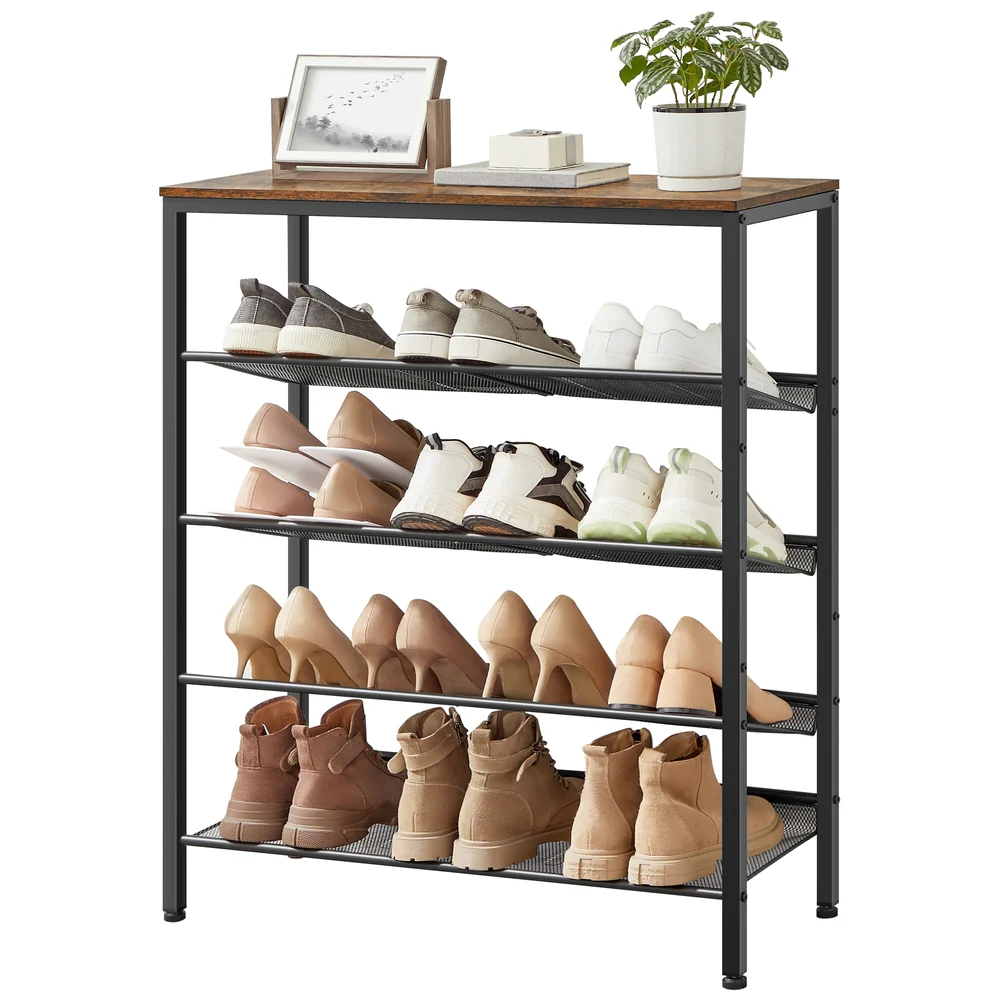 5-Tier Shoe Rack with Storage Shelves and Spacious Top - Image 2