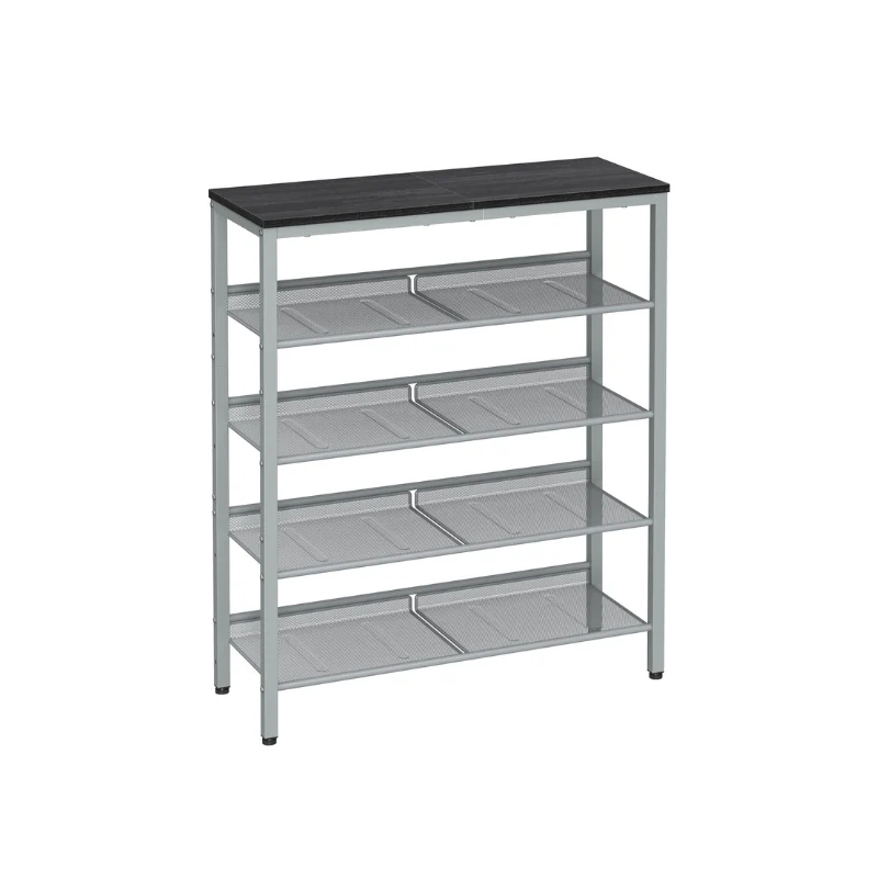 5-Tier Shoe Rack with Storage Shelves and Spacious Top - Image 3