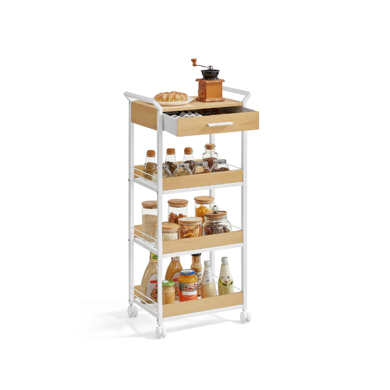 Rolling Utility Cart with Table Top and Handles - Image 3