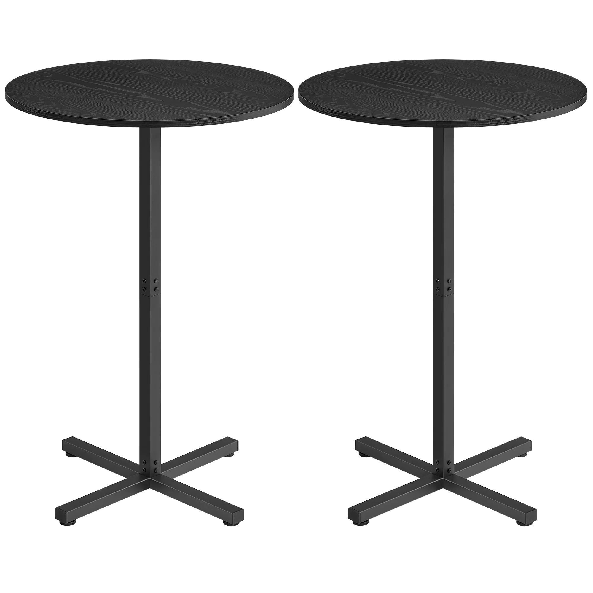 Round Cocktail Table, Set of 2