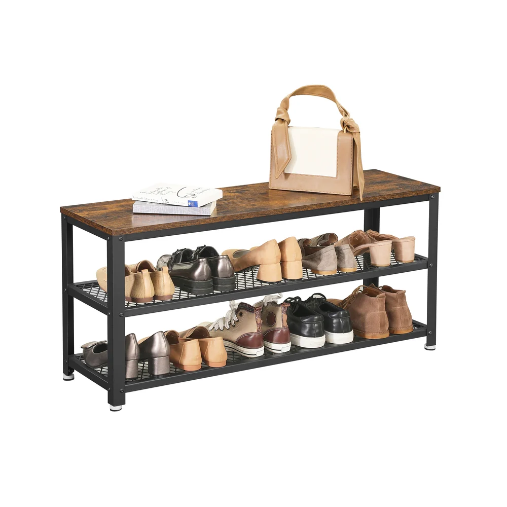 Daxton Collection - 3-Tier Shoe Storage Bench - Image 2
