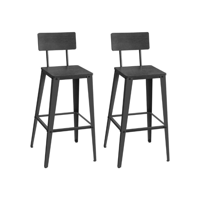 Set of 2 Bar Stools - Image 2
