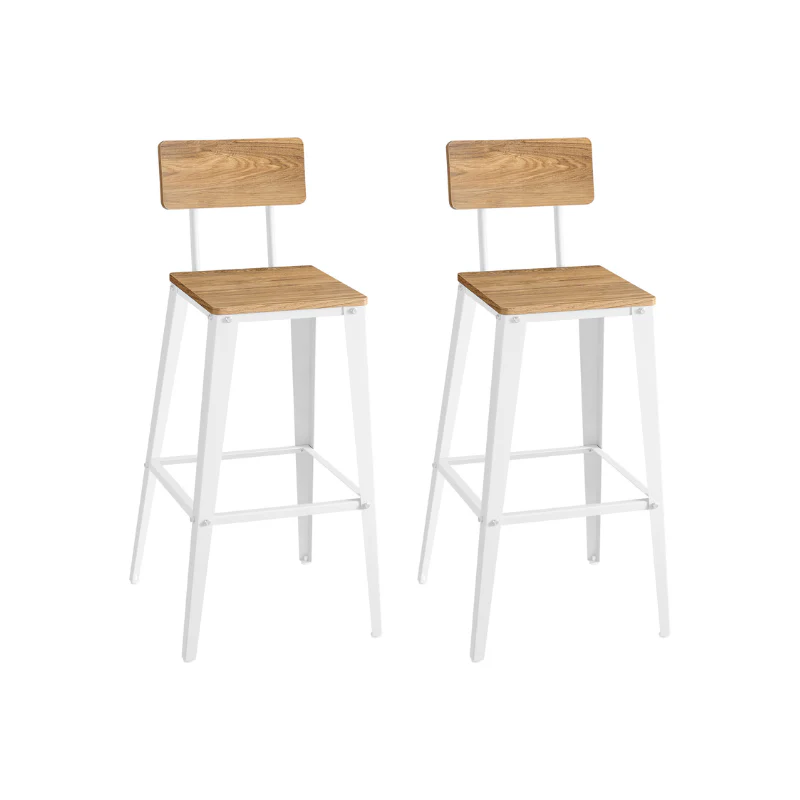 Set of 2 Bar Stools - Image 3