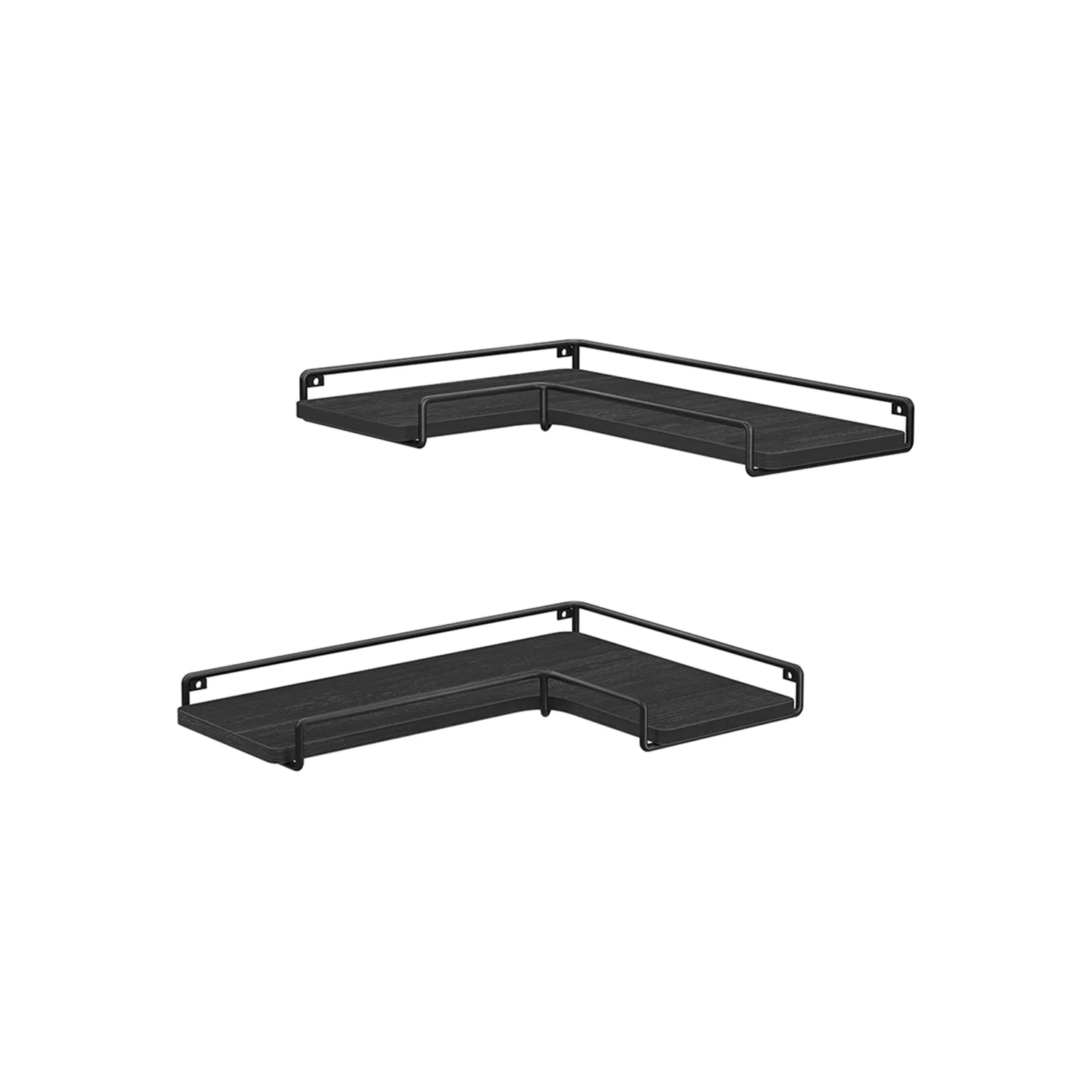 Set of 2 Corner Floating Shelves - Image 2