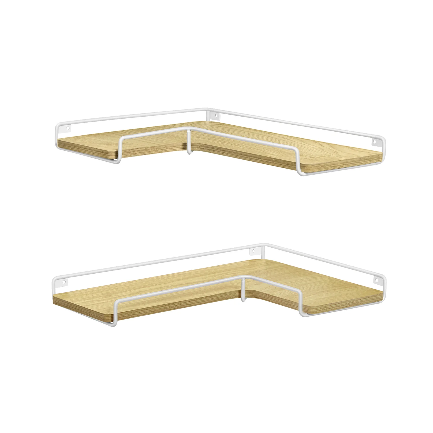 Set of 2 Corner Floating Shelves - Image 3