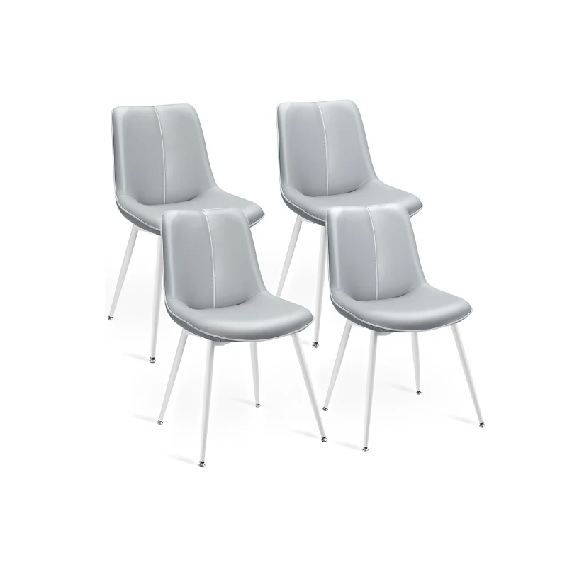 Leather Dining Chairs Set - Image 4
