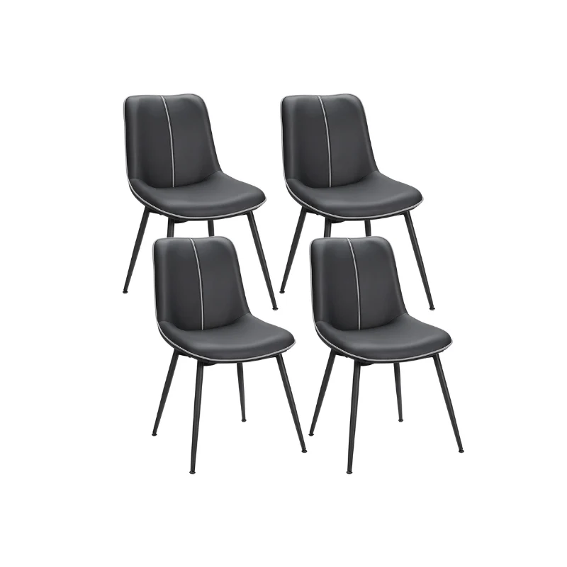 Leather Dining Chairs Set - Image 5