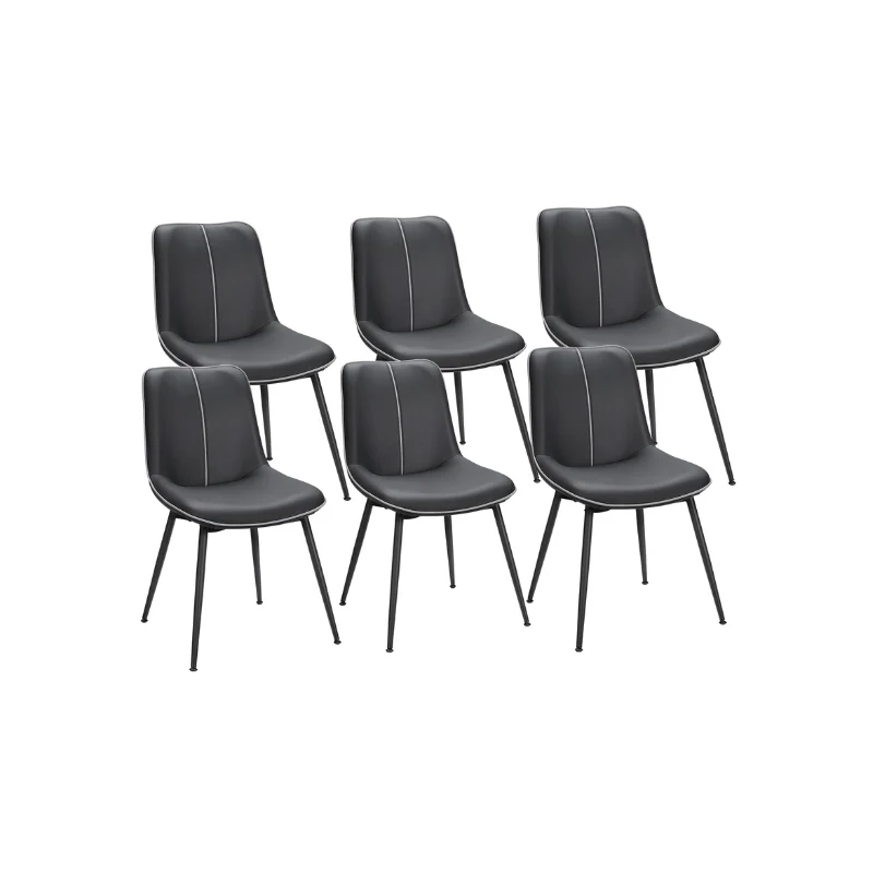 Leather Dining Chairs Set - Image 8