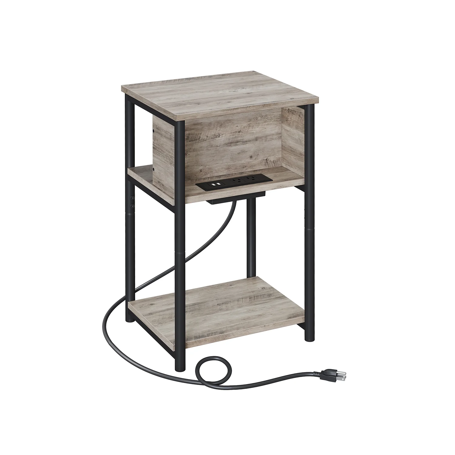 Side Table with Charging Station - Image 2